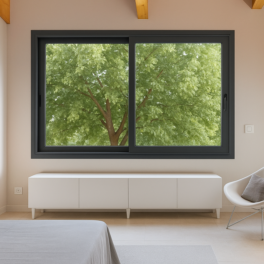 Ventana aluminio corredera alba 70