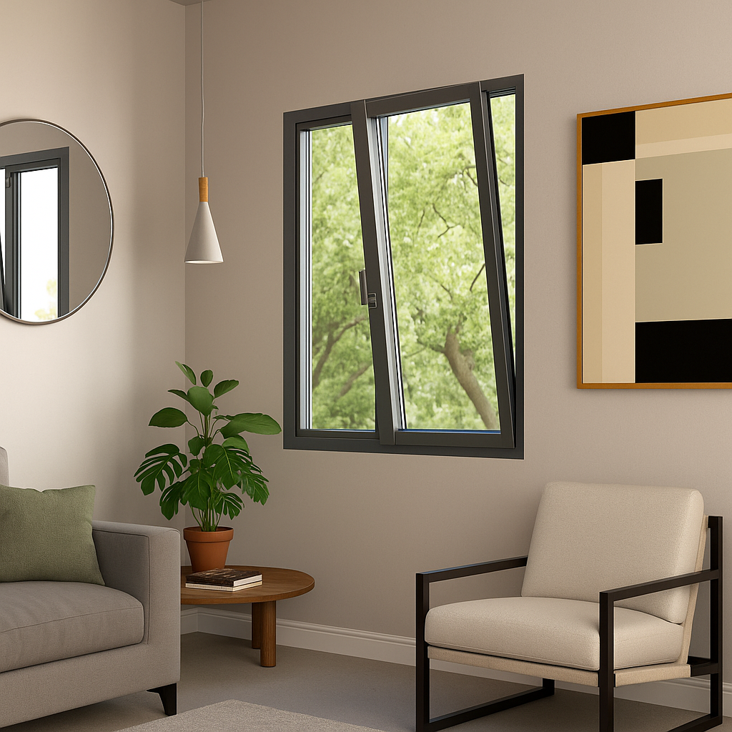 Ventana de aluminio abatible A45